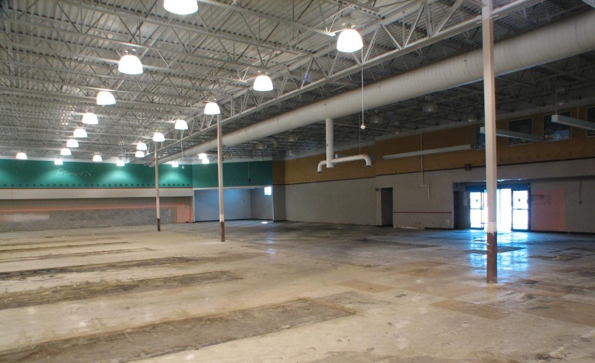 Vacant supermarket interior