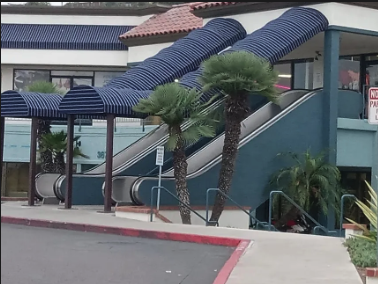 Point Loma Plaza escalators