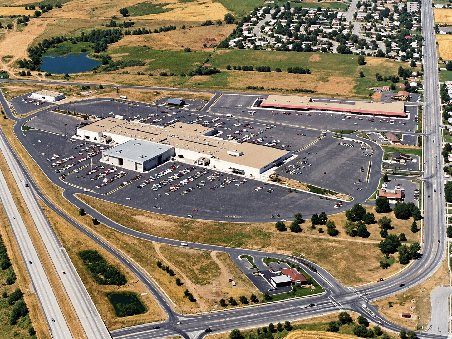 Layton Hills Mall historical aerial view