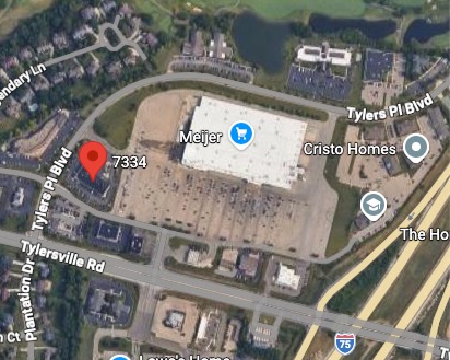 Tylersville Station aerial map